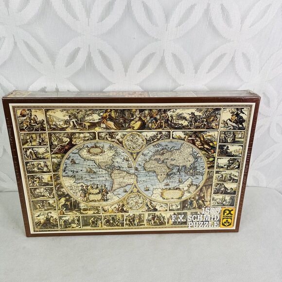 FX Schmid Puzzle ANTIQUE WORLD MAP 1500 pieces - Picture 4 of 9